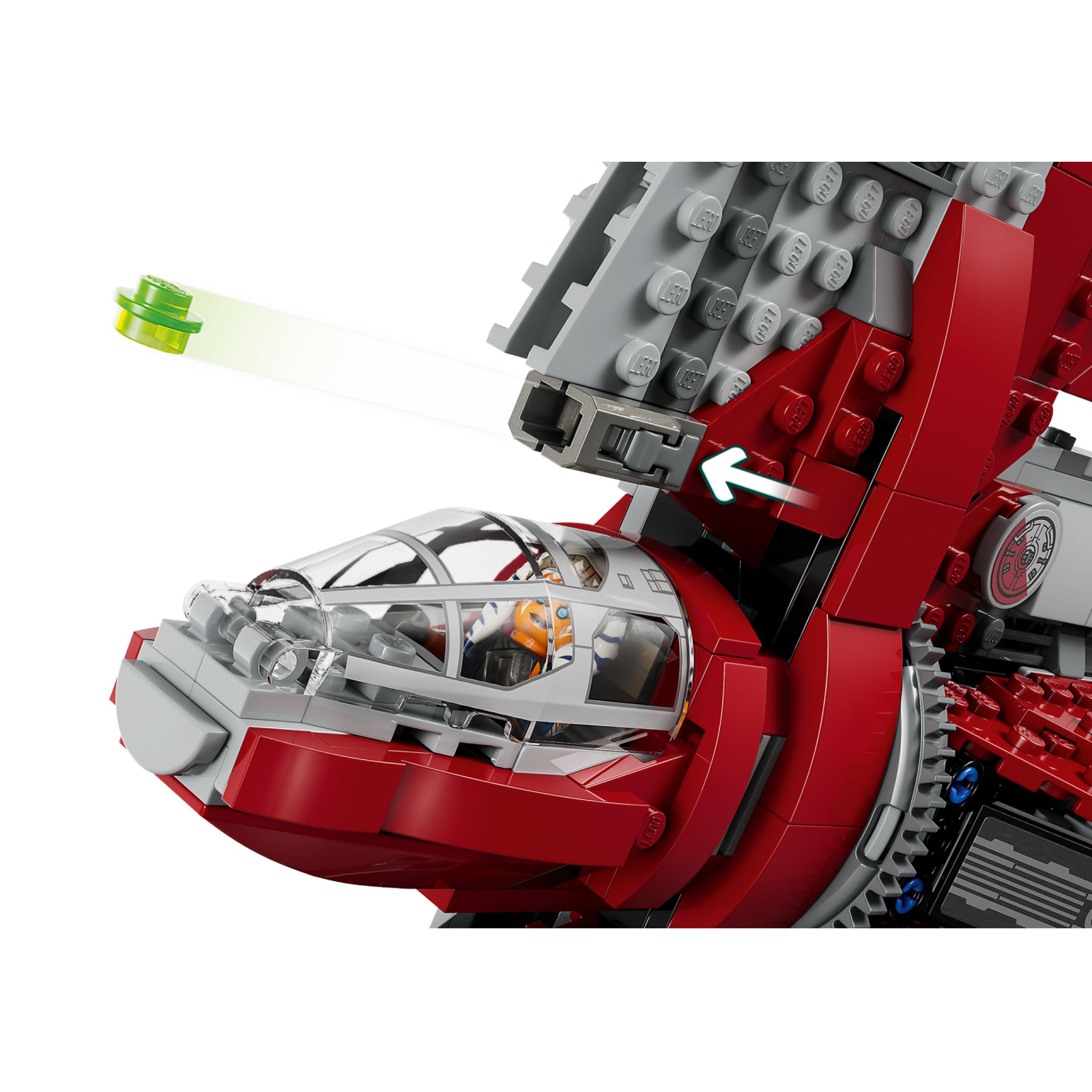 Конструктор LEGO Star Wars Шатл джедаїв T-6 Асоки Тано 601 деталь (75362) зображення 5