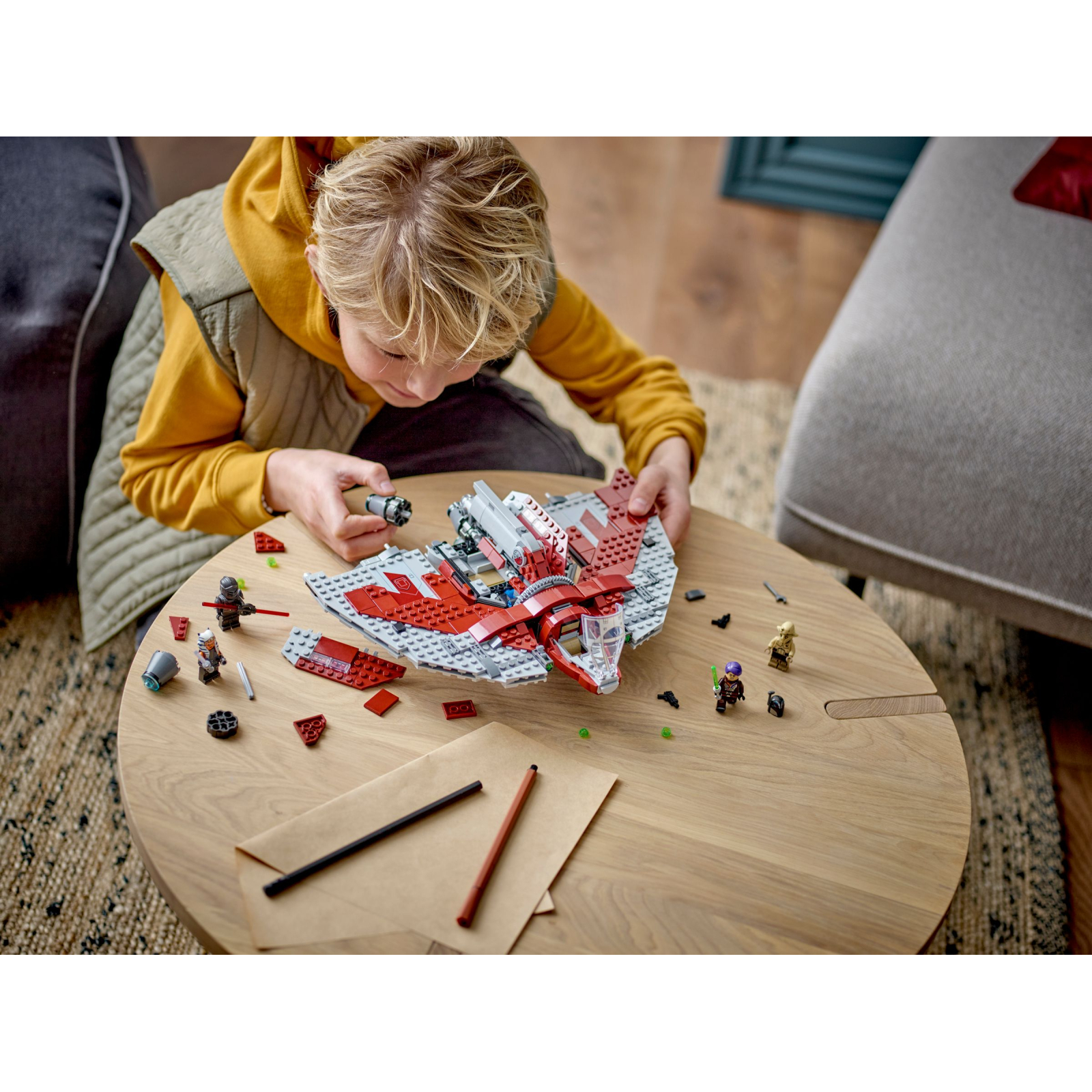 Конструктор LEGO Star Wars Шатл джедаїв T-6 Асоки Тано 601 деталь (75362) зображення 8