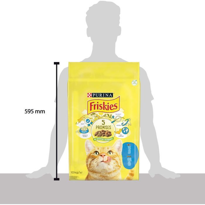 Сухой корм для кошек Purina Friskies со вкусом лосося и овощей 10 кг (5997204515469) изображение 4