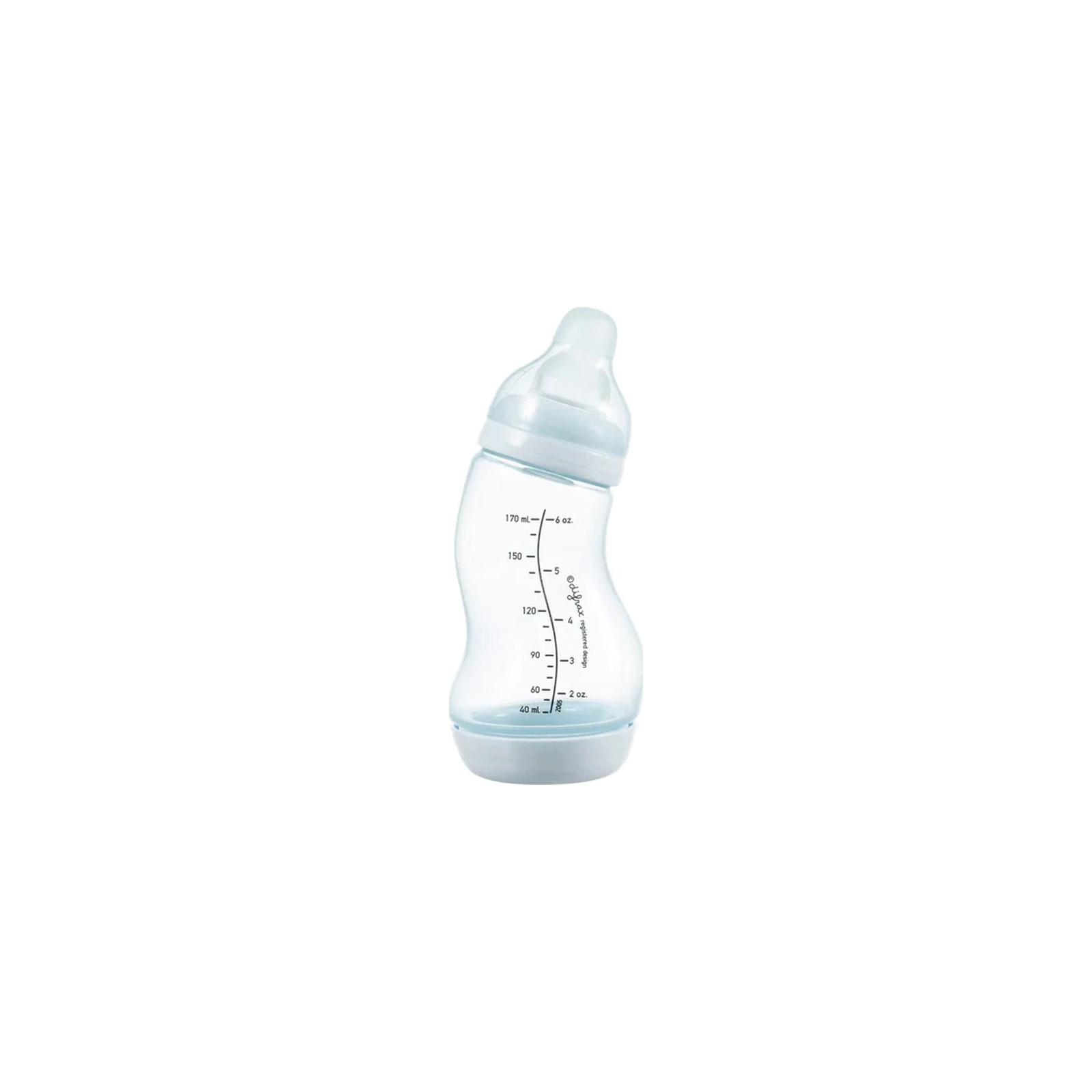 Пляшечка для годування Difrax S-bottle Natural із силіконовою соскою, 170 мл (705 Ice)