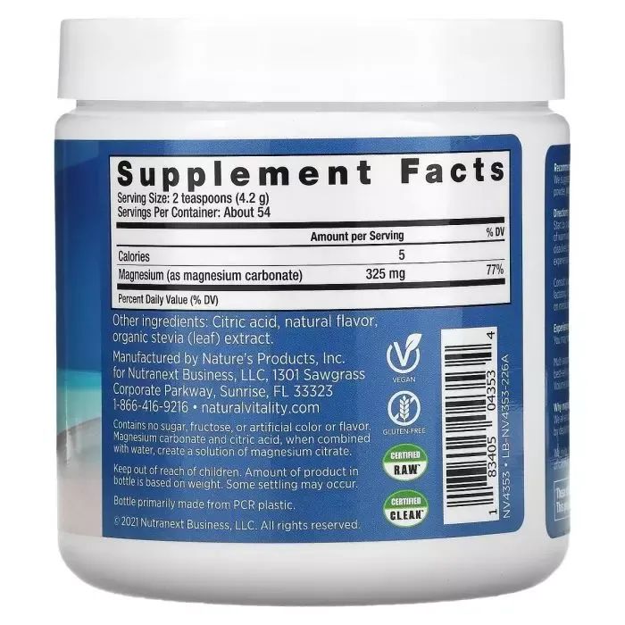 Мінерали Natural Vitality Антистресовий напій, смак вишні, CALM, Cherry, 226 гр (PTG-04353) зображення 2