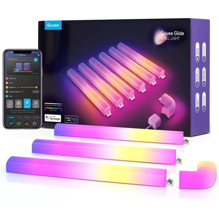 Светильник Govee H6062 Glide RGBIC Wall Light (6+1) RGB (B6062301)
