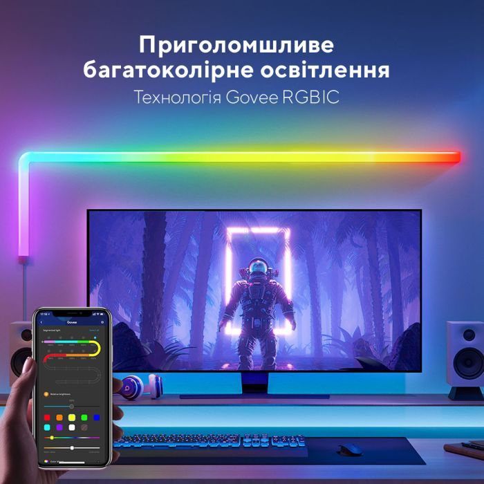 Светильник Govee H6062 Glide RGBIC Wall Light (6+1) RGB (B6062301) изображение 8