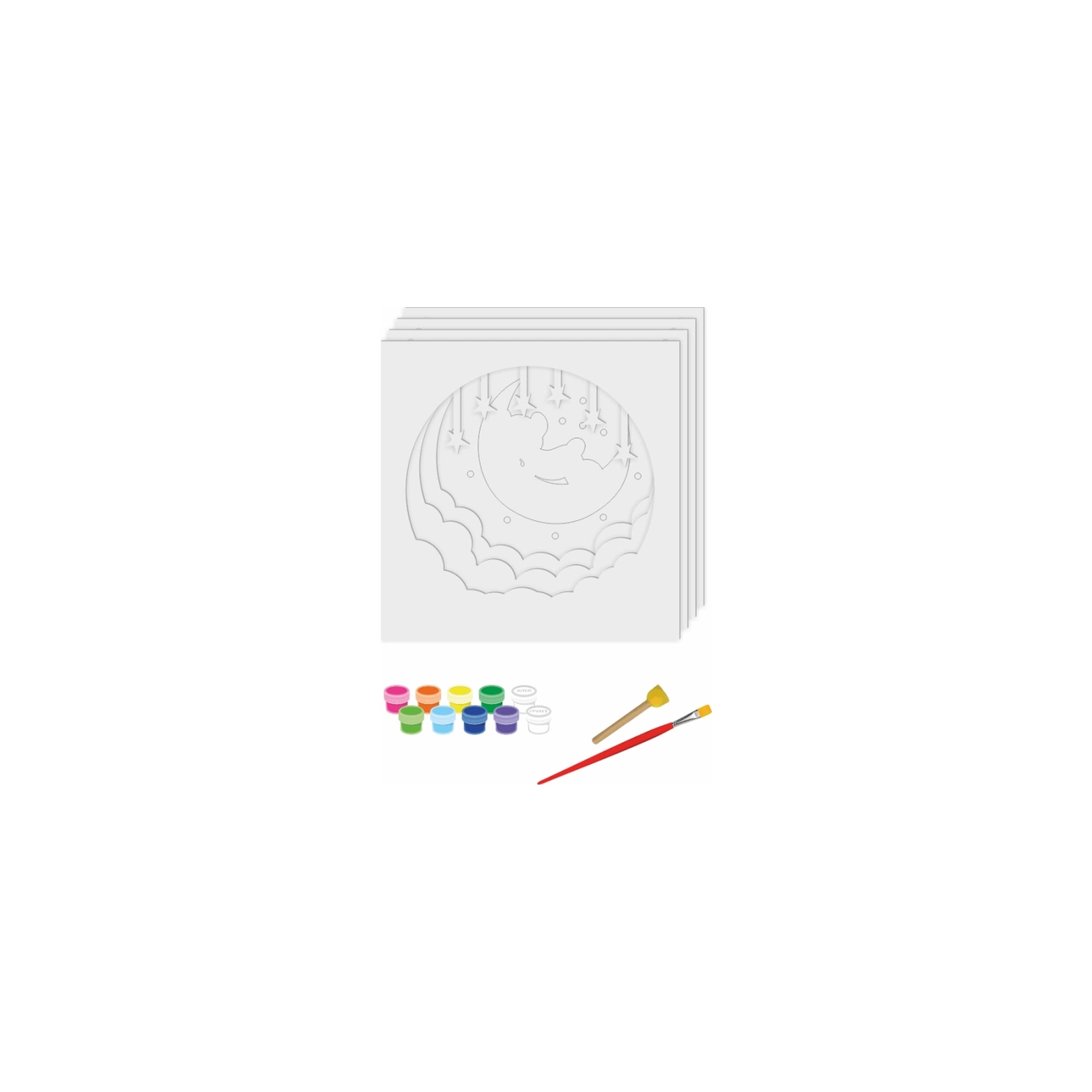 Набор для творчества Rosa Talent 3D Мишка на луне“ 30 х 30 см (4823098528920) изображение 2