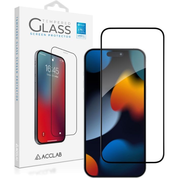 Стекло защитное ACCLAB Full Glue Apple iPhone 15 Plus (1283126575303) изображение 2