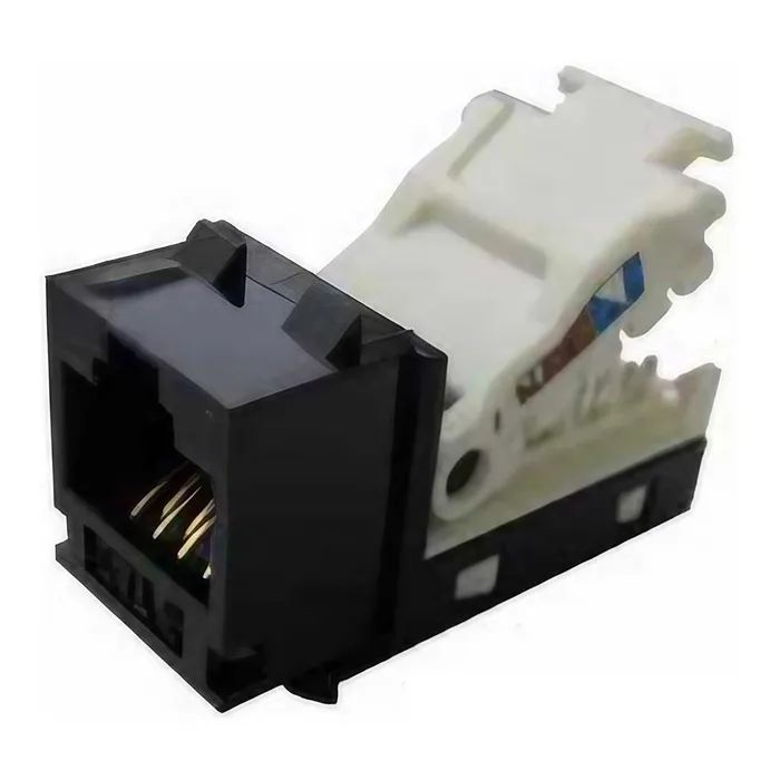 Модуль Keystone RJ45 UTP кат. 6, безінструментальний, black Molex (KSJ-00087-04)