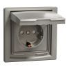 Розетка Schneider Electric ASFORA з кришкою IP44, бронза (EPH3100369) изображение 2