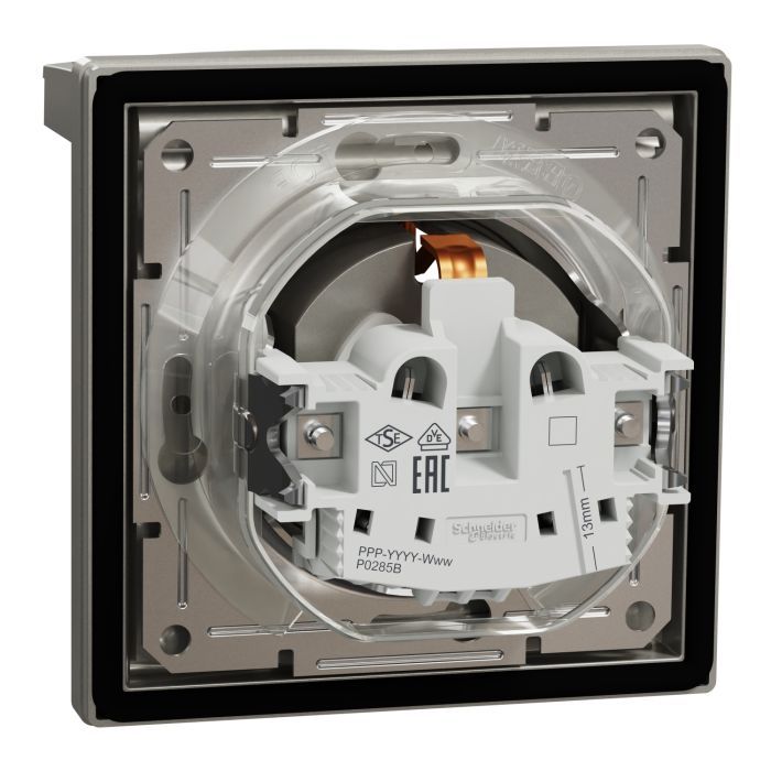 Розетка Schneider Electric ASFORA IP44, антрацит (EPH3100371) изображение 7