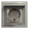 Розетка Schneider Electric ASFORA з кришкою IP44, бронза (EPH3100369)