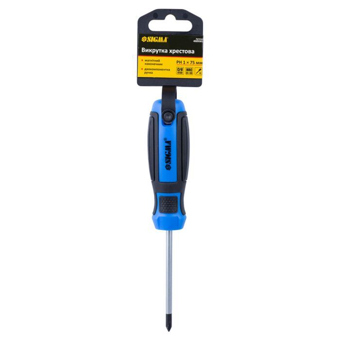 Отвертка Sigma крестовая PH 1x125мм CrV Mega (4009381) изображение 4