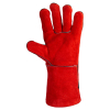 Захисні рукавиці Sigma краги зварювальника р10.5, клас АВ, довжина 35см (червоні) (9449341) зображення 3