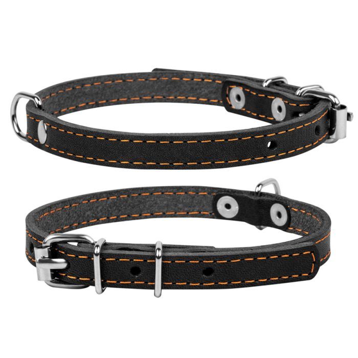 Ошейник для животных Collar одинарный Ш 20 мм Д 32-40 см коричневый (01336)