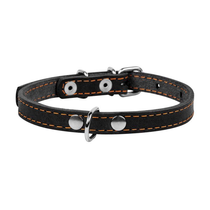 Ошейник для животных Collar одинарный Ш 20 мм Д 32-40 см коричневый (01336) изображение 2