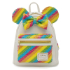 Рюкзак школьный Loungefly Disney - Minnie Mouse Sequined Rainbow Mini Backpack (WDBK1659) изображение 4