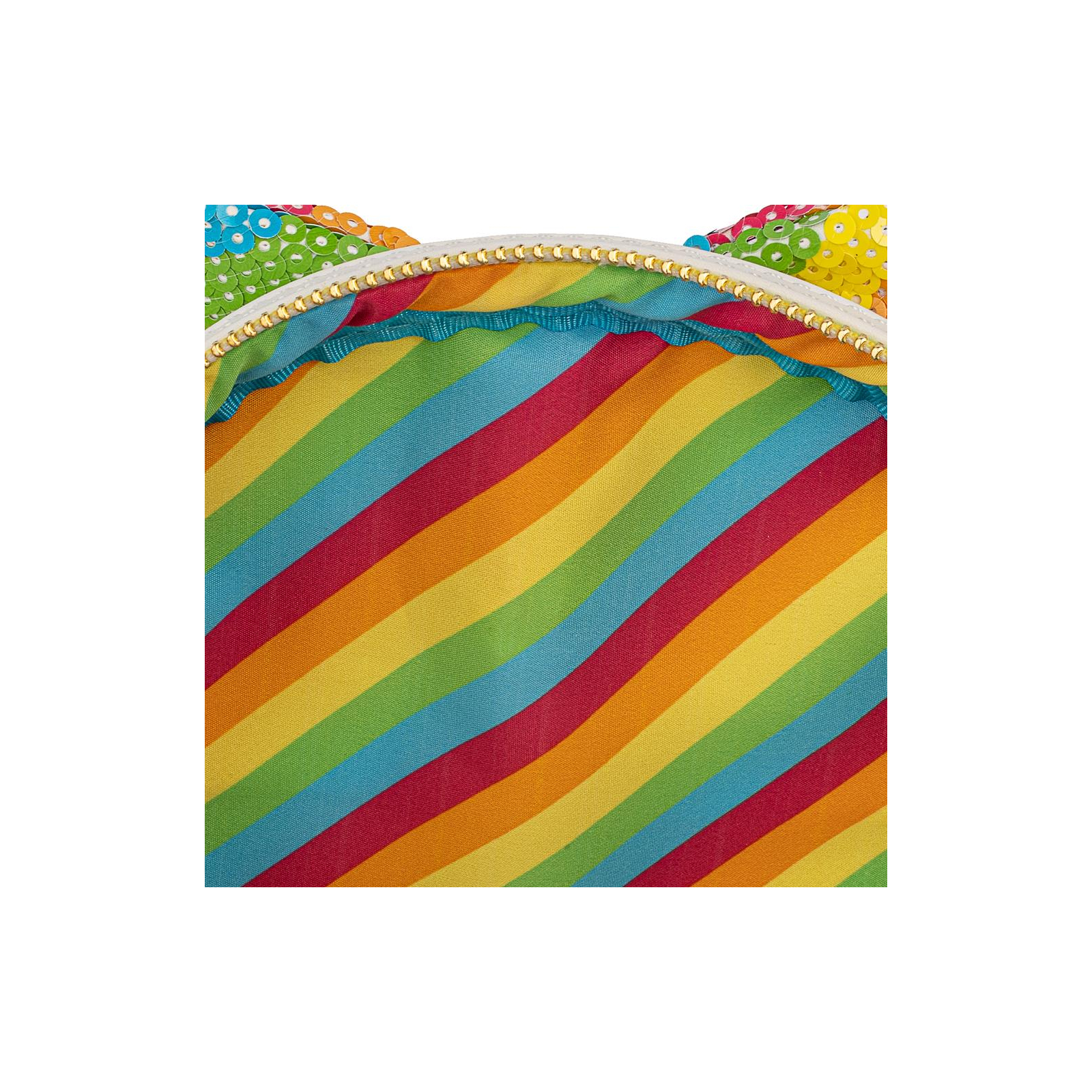 Рюкзак школьный Loungefly Disney - Minnie Mouse Sequined Rainbow Mini Backpack (WDBK1659) изображение 5