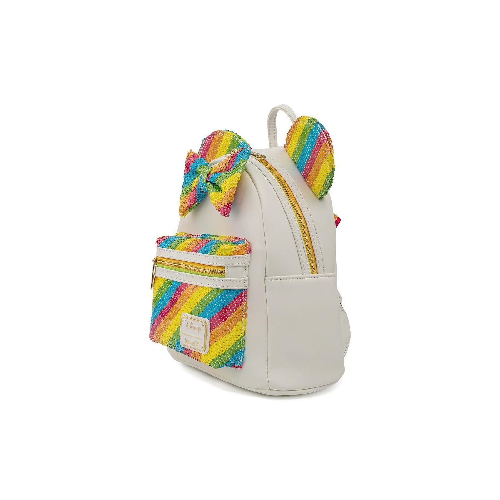 Рюкзак школьный Loungefly Disney - Minnie Mouse Sequined Rainbow Mini Backpack (WDBK1659)