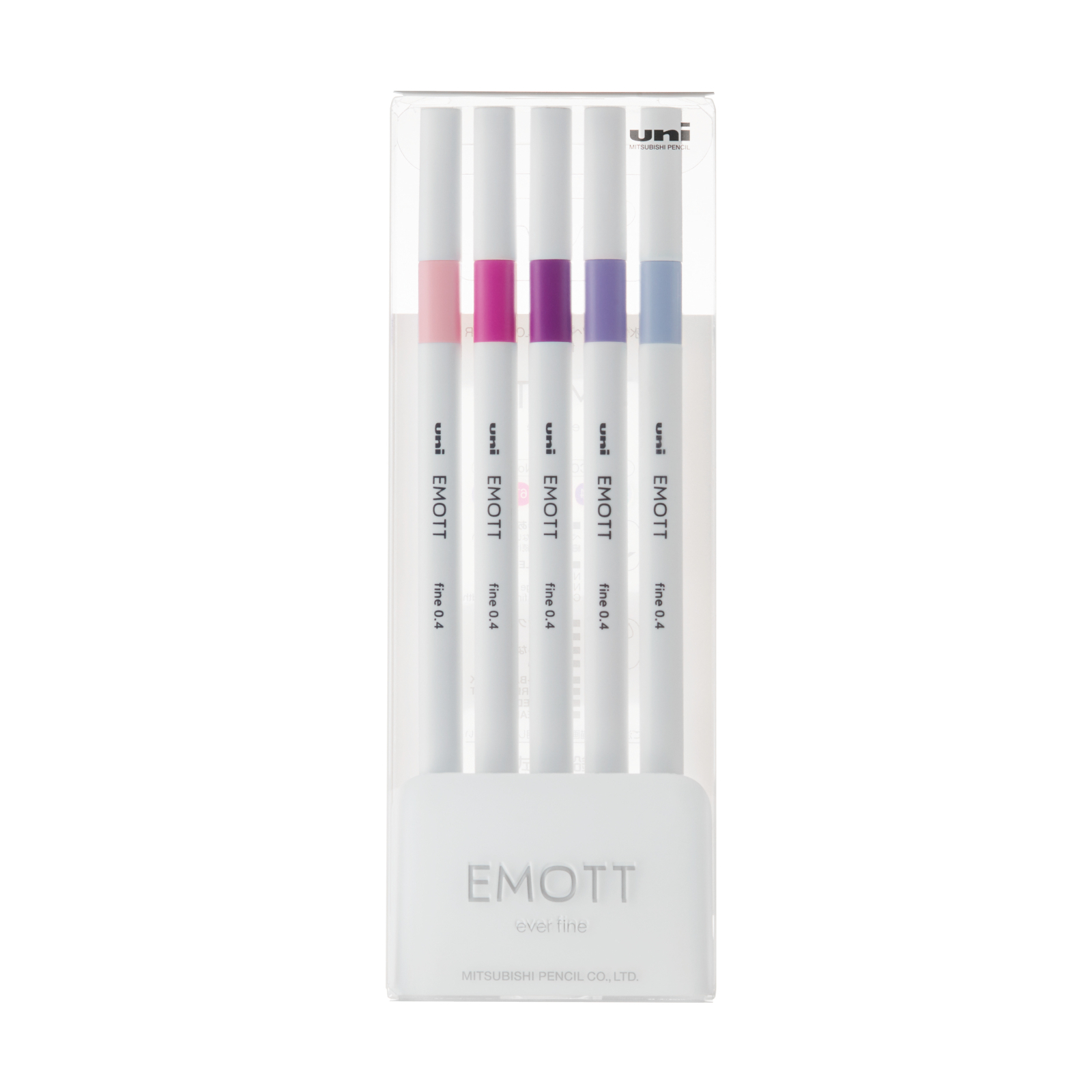 Лайнер UNI набор Emott Floral Color 0.4 мм 5 цветов (PEM-SY/5C.07FC)