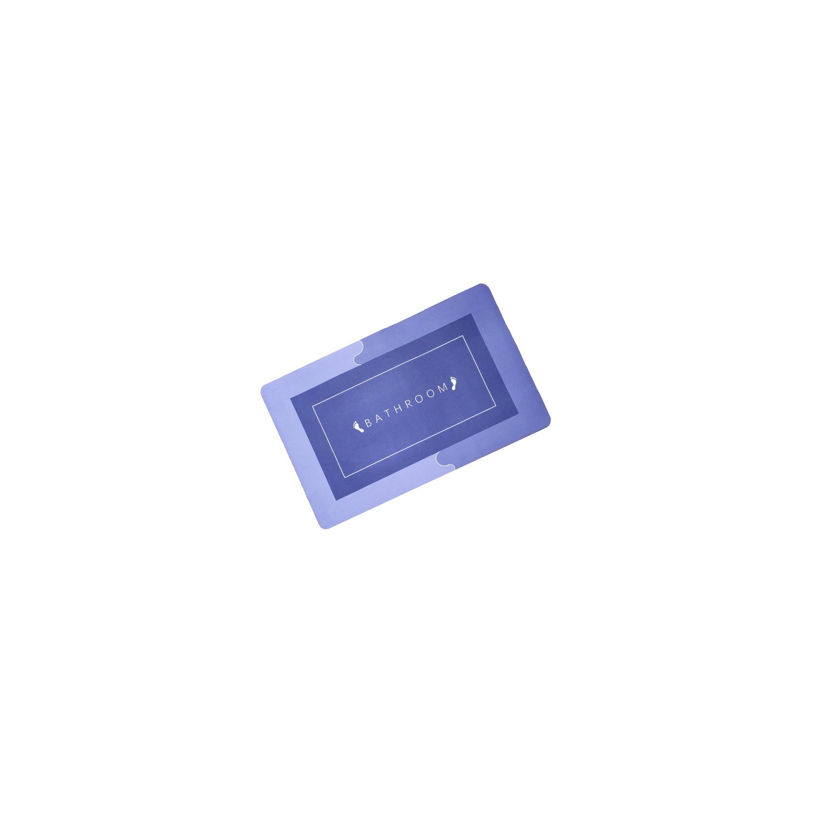 Коврик для ванной Stenson суперпоглощающий 50 х 80 см прямоугольный темно-синий (R30938 d.blue)