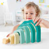 Развивающая игрушка Hape деревянная пирамидка Мишка (E0490) изображение 7