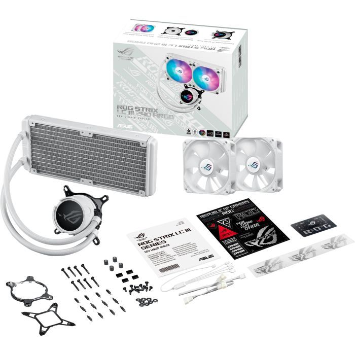 Система жидкостного охлаждения ASUS ROG Strix LC III 240 ARGB WHT (90RC00S2-M0UAY0) изображение 7