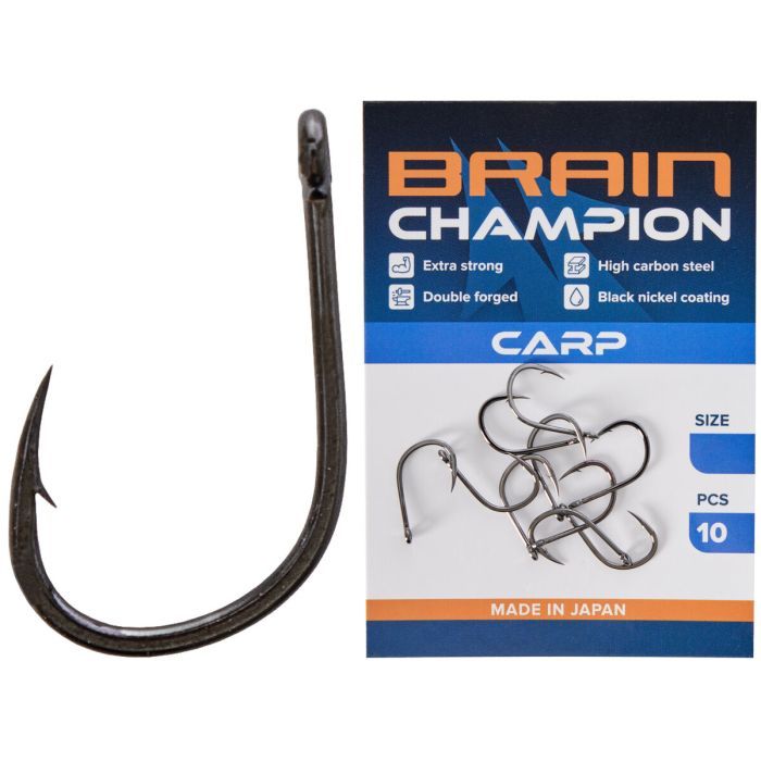 Крючок Brain Champion Carp 6 (10 шт/уп) (1858.54.31)