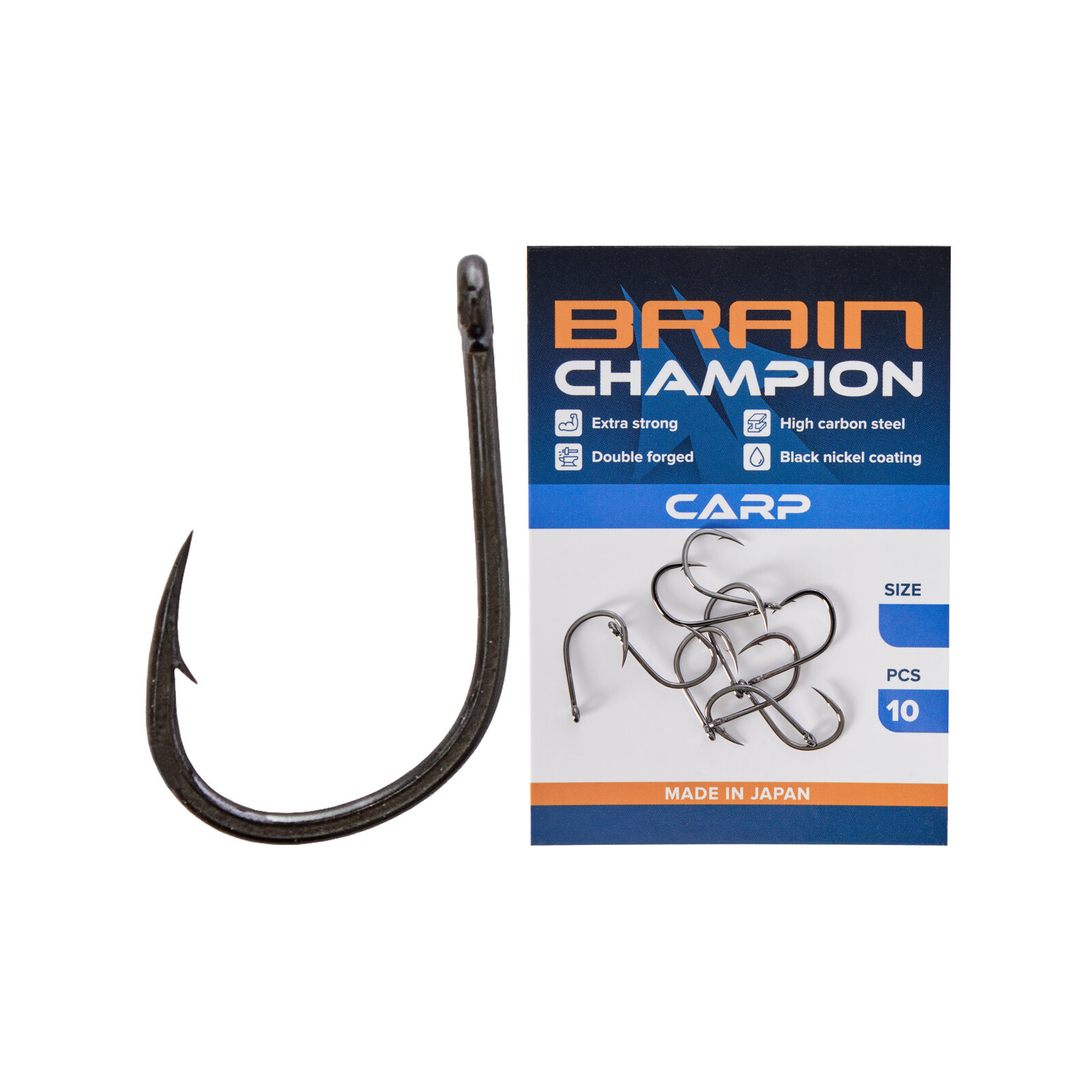 Гачок Brain fishing Champion Carp 6 (10 шт/уп) (1858.54.31)