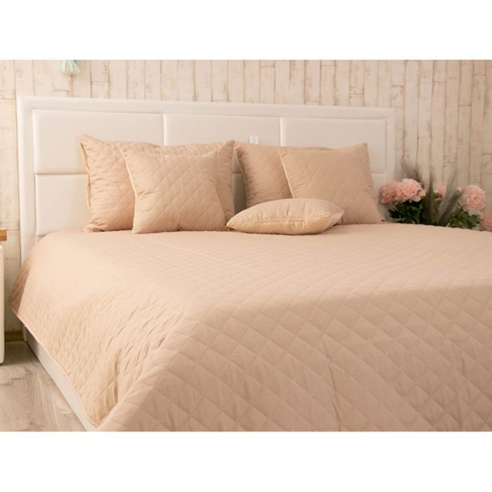 Покрывало Руно двустороннее декоративное Velour Beige ромб 220х240 см (330.55_Beige ромб) изображение 9