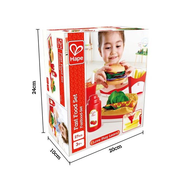 Игровой набор Hape продукты Фаст-фуд (E3160) изображение 5