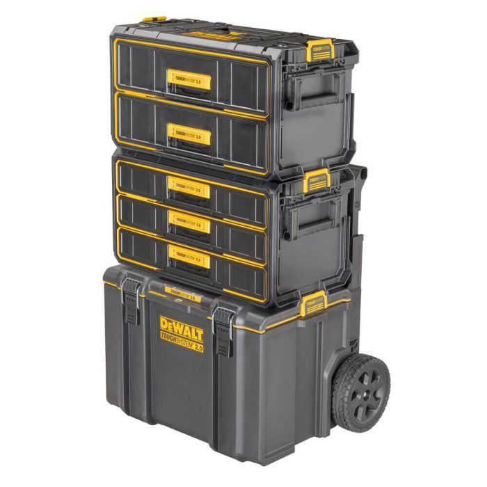 Ящик для інструментів DeWALT TOUGHSYSTEM 2.0, 555х355х305 мм., модуль на 3 ящики (DWST08330-1) зображення 6