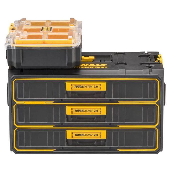 Ящик для інструментів DeWALT TOUGHSYSTEM 2.0, 555х355х305 мм., модуль на 3 ящики (DWST08330-1) зображення 8