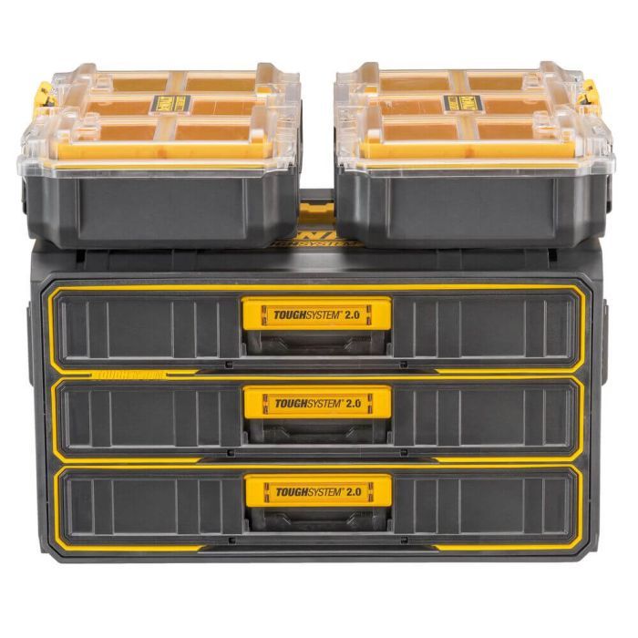 Ящик для інструментів DeWALT TOUGHSYSTEM 2.0, 555х355х305 мм., модуль на 3 ящики (DWST08330-1) зображення 9