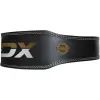 Атлетичний пояс RDX 4 шкіряний Black Gold XL (WBS-4RB-XL) зображення 3
