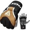 Перчатки для MMA RDX Aura Plus T-17 Black Golden M (GGR-T17BGL-M+) изображение 2