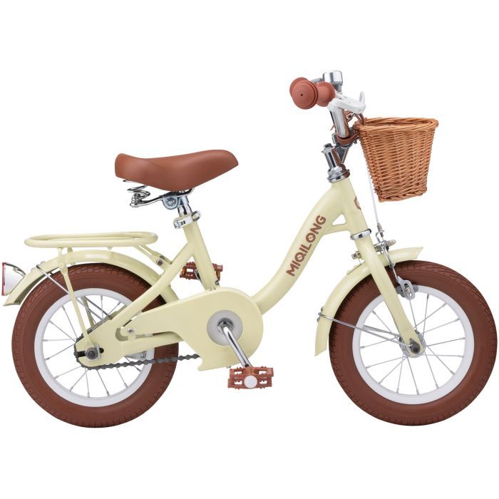 Детский велосипед Miqilong LS 12" бежевый (RBB-LS12-BEIGE)