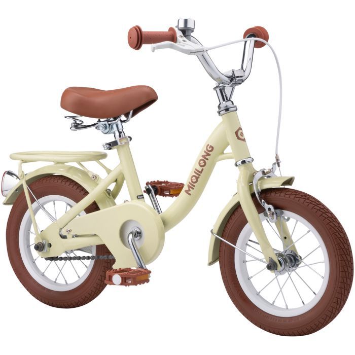 Детский велосипед Miqilong LS 12" бежевый (RBB-LS12-BEIGE) изображение 4