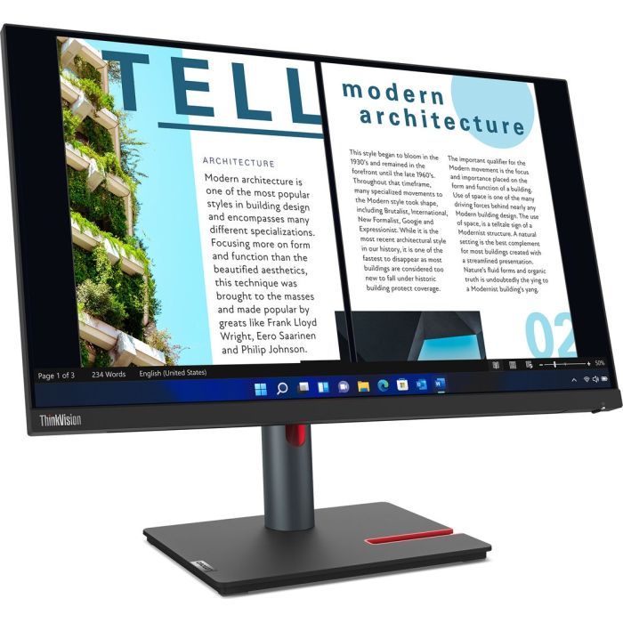 Монитор Lenovo P24h-30 (63B3GAT6UA) изображение 2