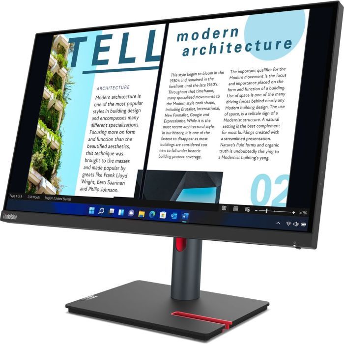 Монитор Lenovo P24h-30 (63B3GAT6UA) изображение 3