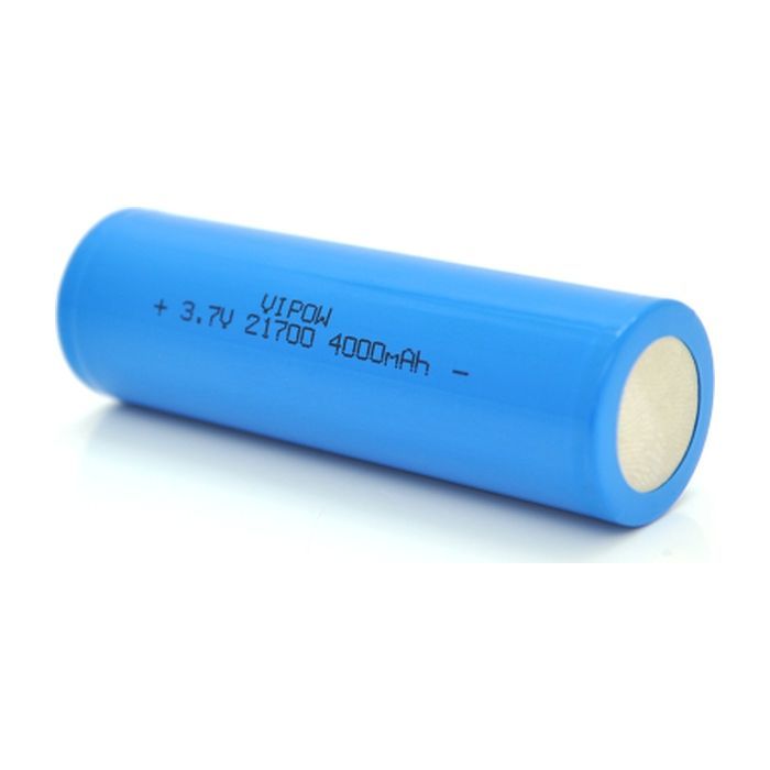 Акумулятор 21700 4000mAh, 3.7V, Blue, FlatTop Vipow (ICR21700-4000mAhFT / 31078) зображення 2