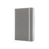 Книга записна Optima А5 NAMIB, тверда обкладинка, гумка, білий блок клітинка, сірий (O27101-10)