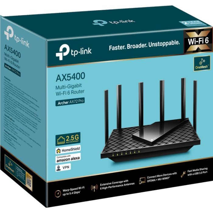 Маршрутизатор TP-Link ARCHER AX72 PRO (ARCHER-AX72-PRO) изображение 4