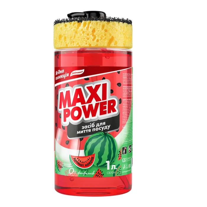 Средство для ручного мытья посуды Maxi Power Арбуз 1 л (4823098414230)