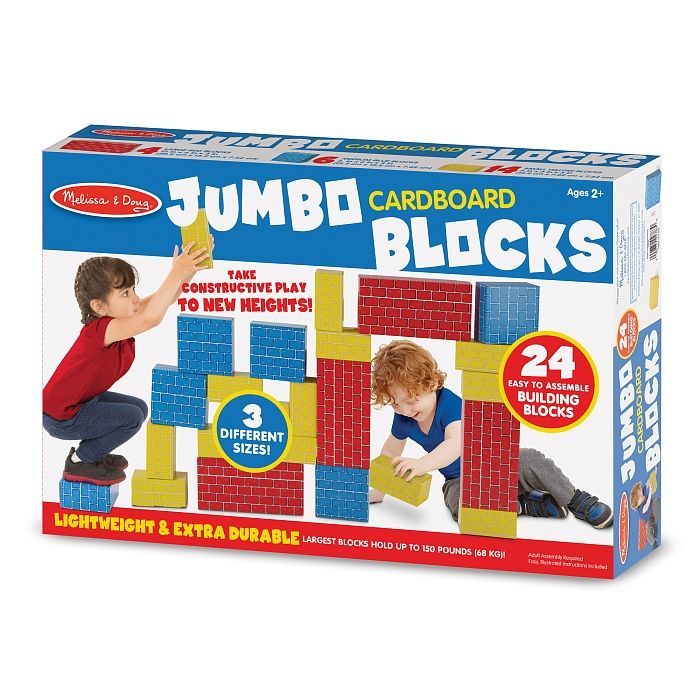 Кубики Melissa&Doug Набор картонных блоков, 24 штуки (MD2783) изображение 5