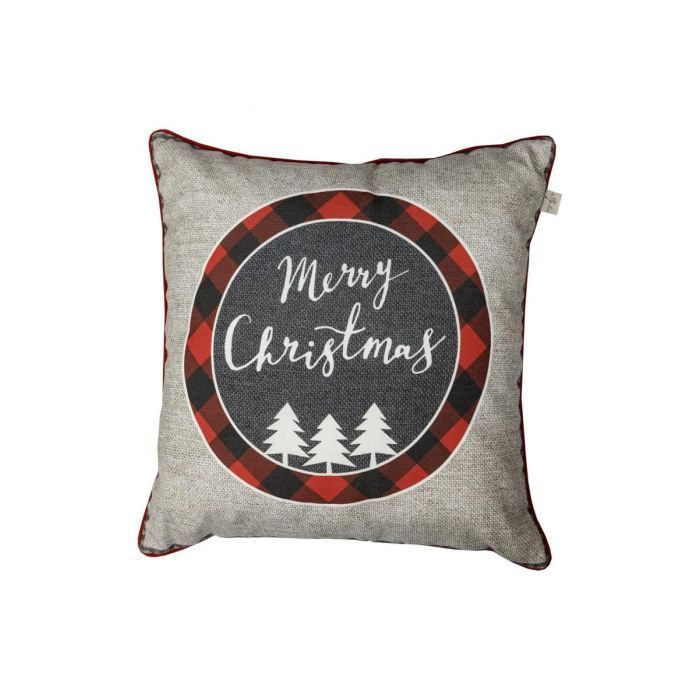 Наволочка Прованс декоративная Мегу Cristmas серая 45х45 (031692)