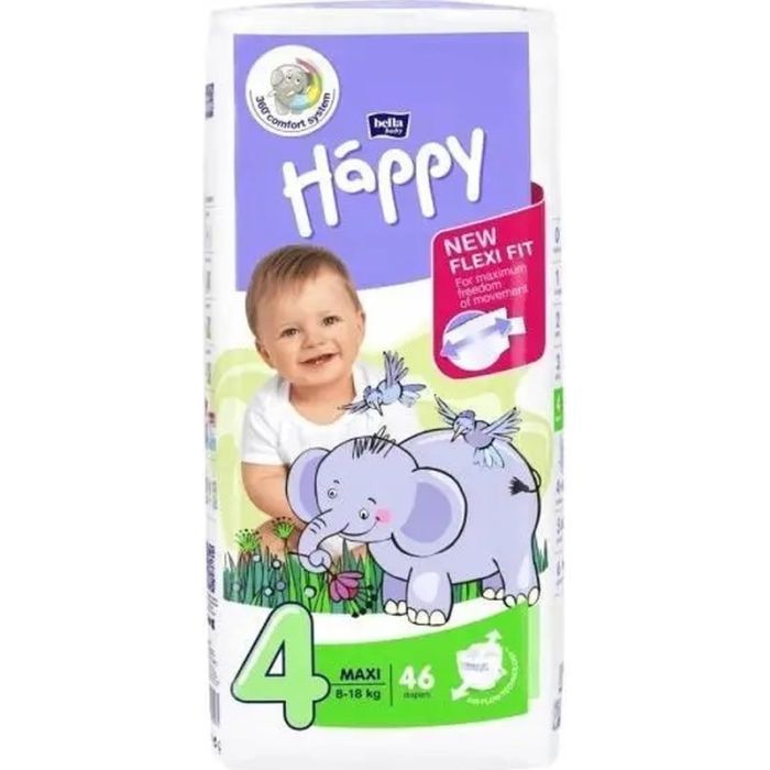 Подгузники Bella Happy 4 Maxi 8-18 кг 46 шт (5900516602871)