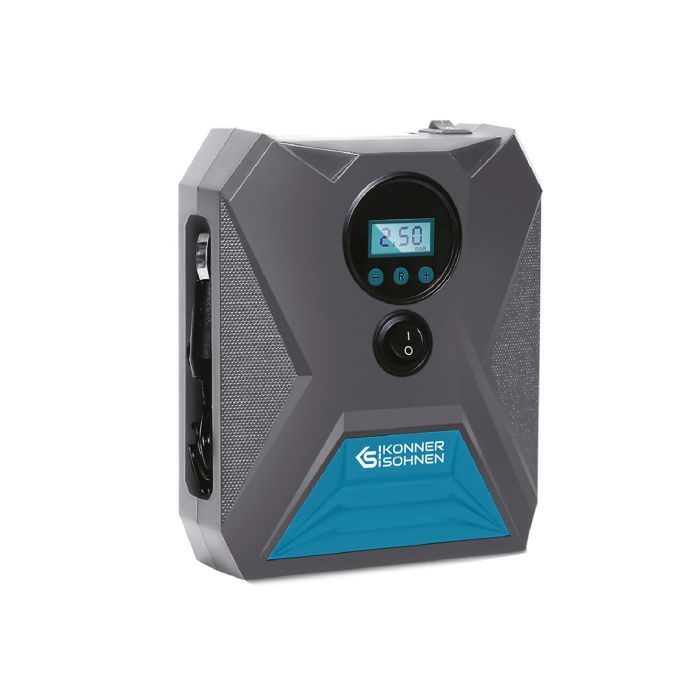 Автомобильный компрессор Konner&Sohnen KS P10, 12В, 120Вт, 150psi, 25л/мин, 0.8кг (KSP10) изображение 6