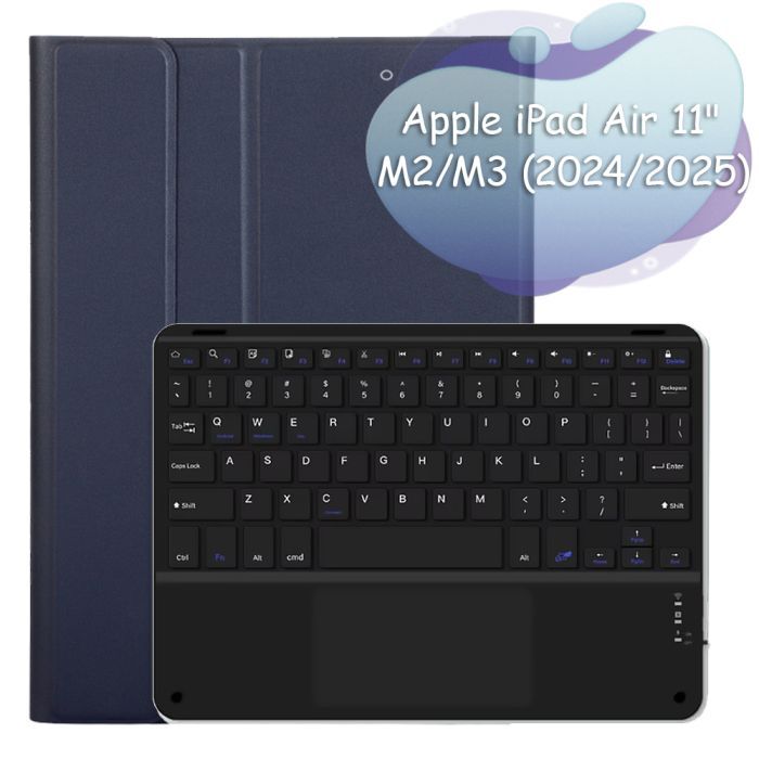 Чехол для планшета BeCover Keyboard+TouchPad Apple iPad Air 11" M2/M3 (2024/2025) Black (712595)