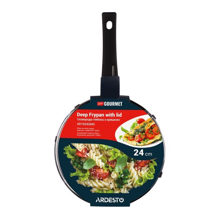 Сковорода Ardesto Gemini Gourmet Andria, 26см, алюміній, чорний (AR1926GMG) изображение 7
