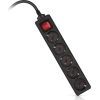 Мережевий фільтр живлення REAL-EL RS-PROTECT M 10m, black (EL122300037) зображення 10