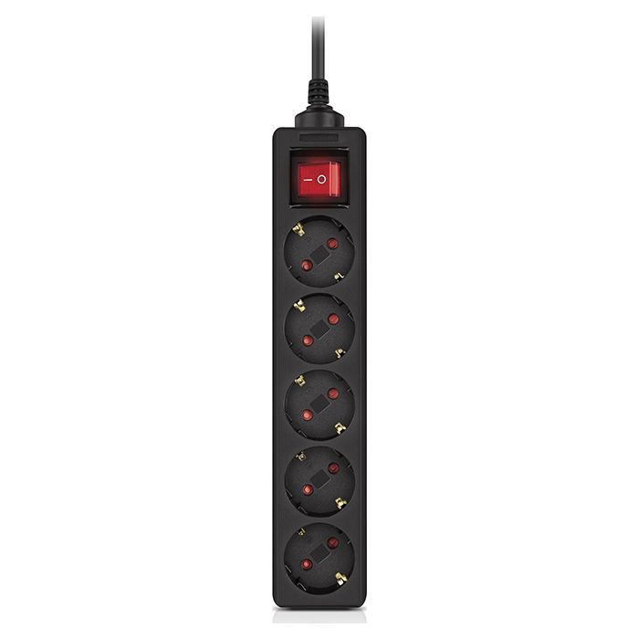 Мережевий фільтр живлення REAL-EL RS-PROTECT M 10m, black (EL122300037)