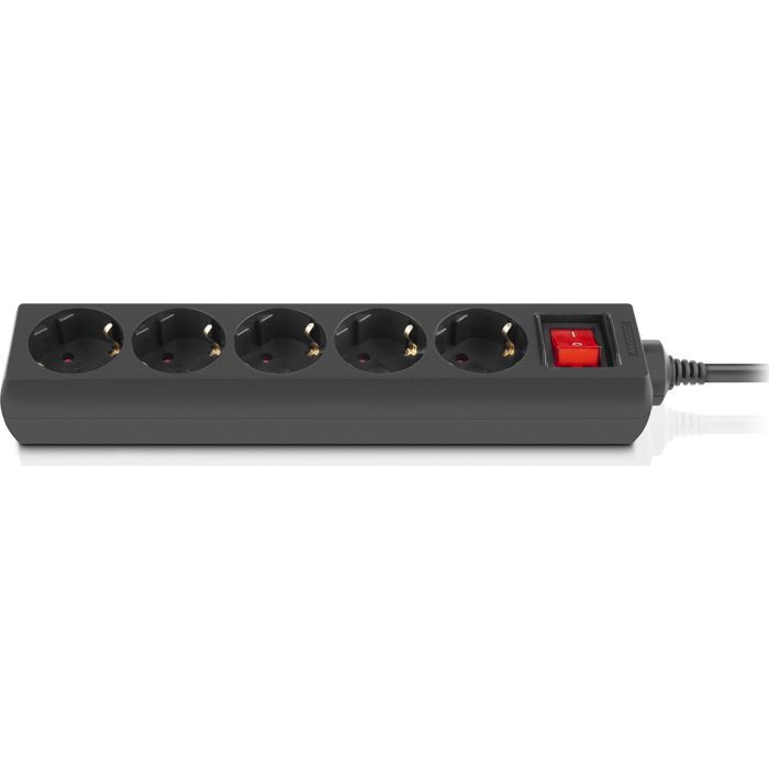 Мережевий фільтр живлення REAL-EL RS-PROTECT M 10m, black (EL122300037) зображення 2
